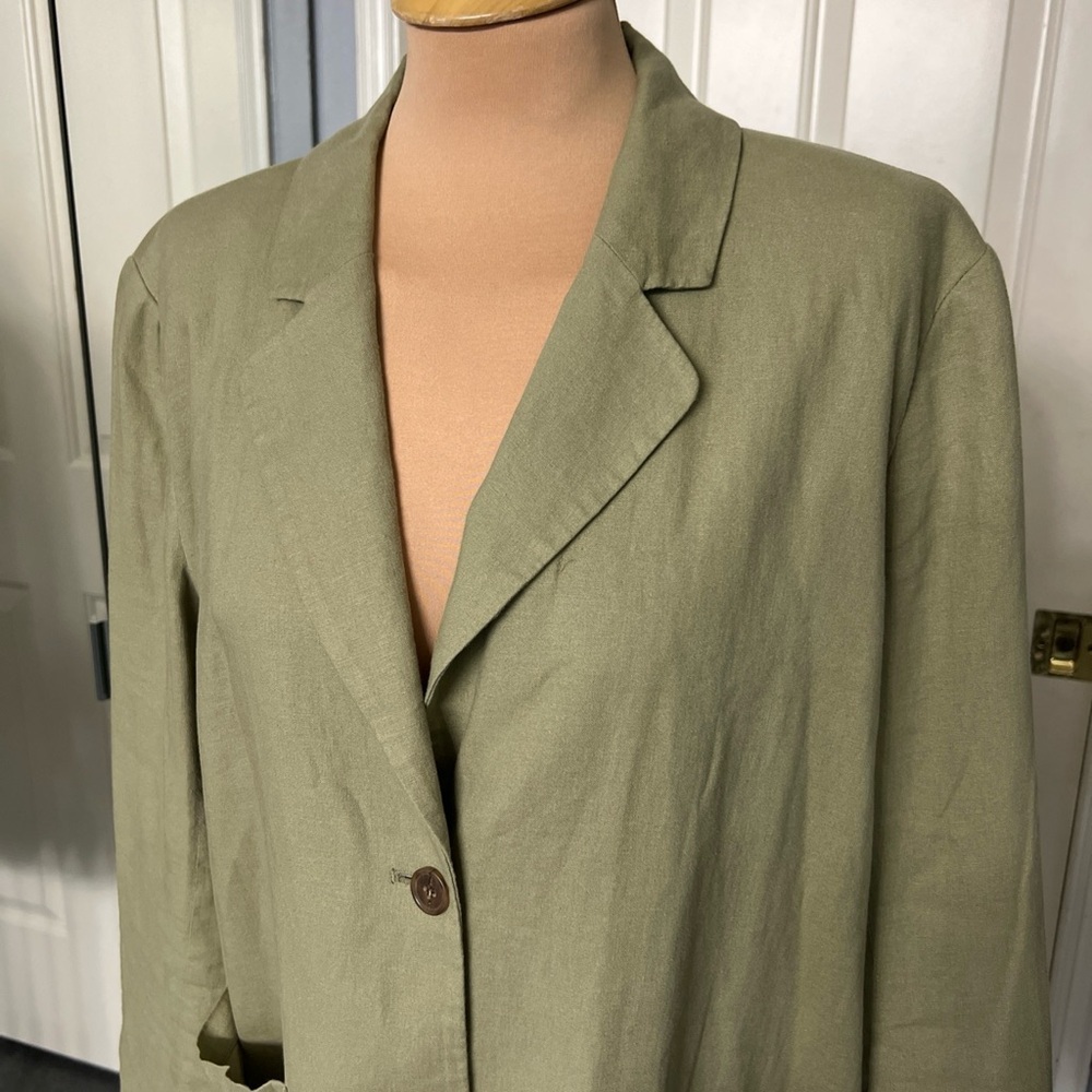 TREASURE & BOND Olive Green Blazer Jacket - Picture 2 of 9